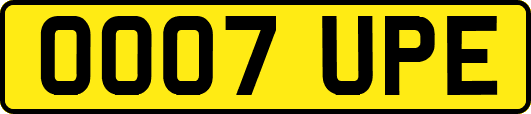 OO07UPE