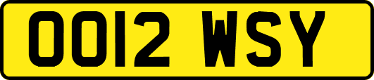 OO12WSY