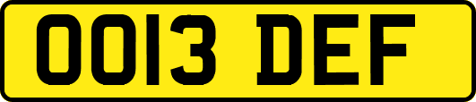 OO13DEF