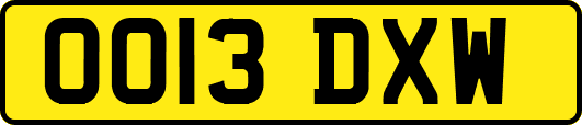 OO13DXW