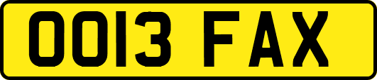 OO13FAX