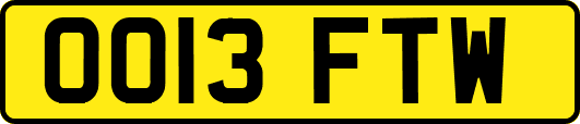 OO13FTW