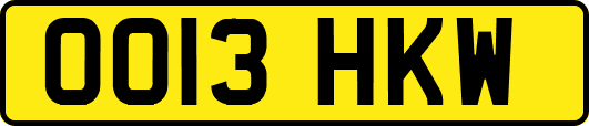 OO13HKW