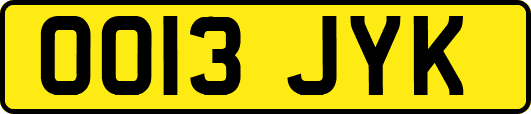 OO13JYK