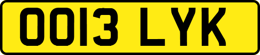 OO13LYK