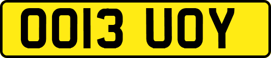 OO13UOY