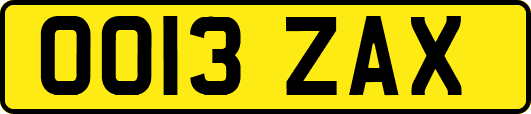 OO13ZAX
