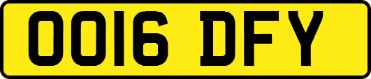 OO16DFY