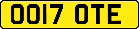 OO17OTE