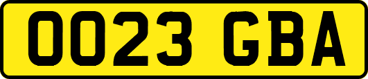 OO23GBA