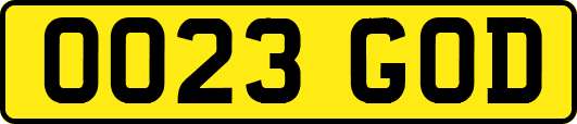 OO23GOD