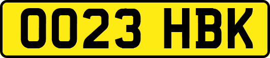 OO23HBK