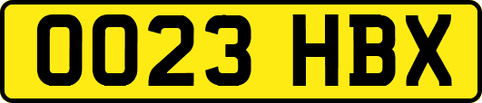 OO23HBX