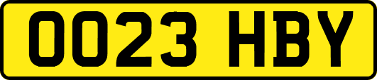 OO23HBY