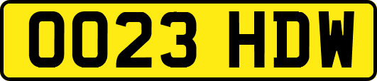 OO23HDW