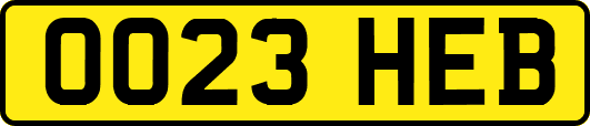 OO23HEB