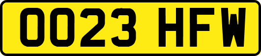 OO23HFW
