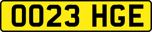 OO23HGE