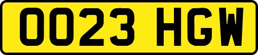 OO23HGW