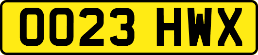OO23HWX