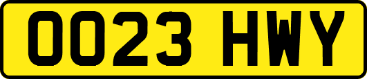 OO23HWY