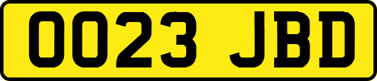 OO23JBD