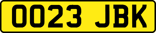 OO23JBK