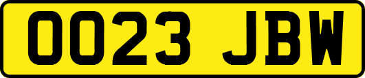 OO23JBW