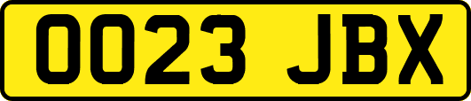OO23JBX
