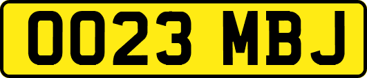 OO23MBJ