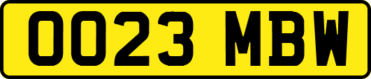 OO23MBW