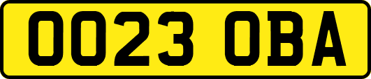 OO23OBA