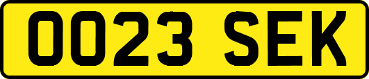 OO23SEK
