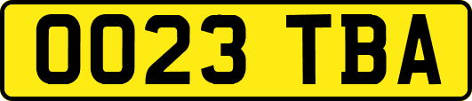 OO23TBA