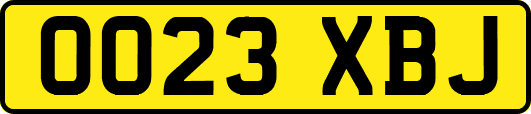 OO23XBJ