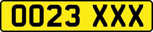 OO23XXX
