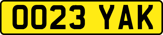 OO23YAK