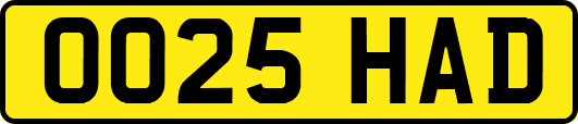 OO25HAD