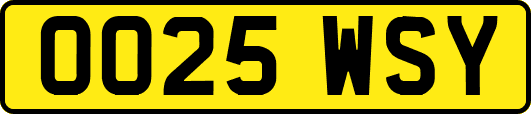 OO25WSY