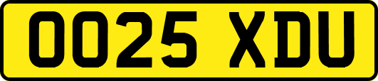 OO25XDU