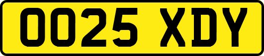 OO25XDY