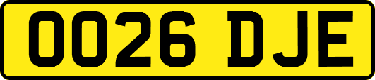 OO26DJE