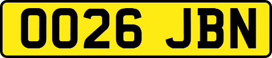 OO26JBN