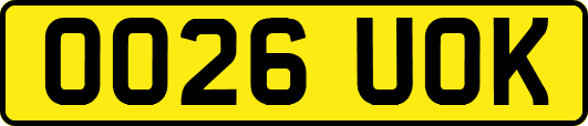 OO26UOK