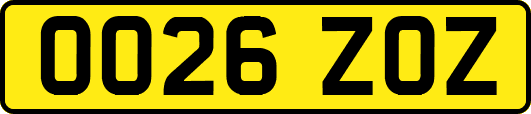 OO26ZOZ