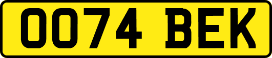 OO74BEK