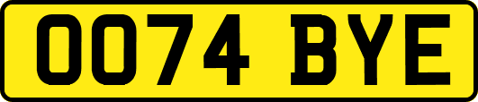 OO74BYE