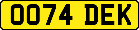 OO74DEK