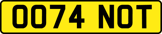 OO74NOT