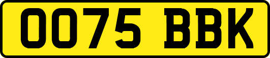 OO75BBK